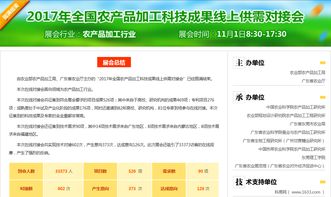 互联网点亮全国农产品加工科技创新推广活动 技术驱动农业现代化新篇章